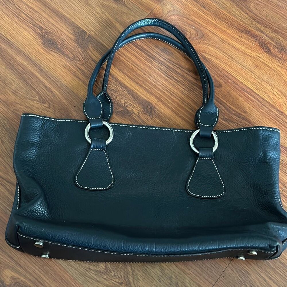Claudia Firenze Dark Navy Small Tote Bag Shoulder Bag